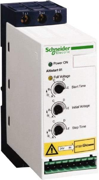 Schneider Electric - 12 Amp, 120 Coil VAC, 50/60 Hz, IEC Motor Starter - 3 Phase Hp: 7.5 - Americas Industrial Supply