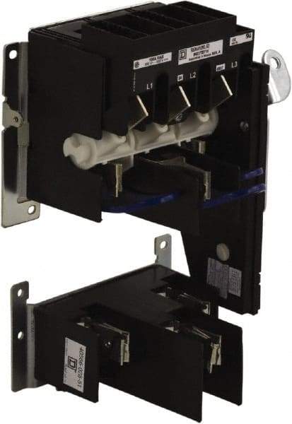 Square D - 1 & 3 Phase, 600VAC, 3 Pole, 1, 4, 12, 3R & 4X, Open Fused Cam & Disconnect Switch - 3 Wires - Americas Industrial Supply