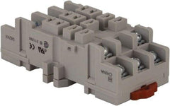 Square D - 11 Pins, 300 VAC, 15 Amp (UL and CSA), Square Relay Socket - DIN Rail Mount, Panel Mount, 2 Tiers, Screw Terminal - Americas Industrial Supply