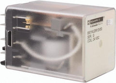 Square D - 8 Pins, 1 hp at 277 Volt & 1/3 hp at 120 Volt, 3 VA Power Rating, Square Electromechanical Plug-in General Purpose Relay - 10 Amp at 250 VAC, DPDT, 24 VDC, 34.9mm Wide x 50mm High x 35.4mm Deep - Americas Industrial Supply