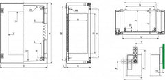 Schneider Electric - Polyester Standard Enclosure Hinge Cover - NEMA 13, 4X, 430mm Wide x 530 mm High x 200mm Deep, Impact Resistant - Americas Industrial Supply