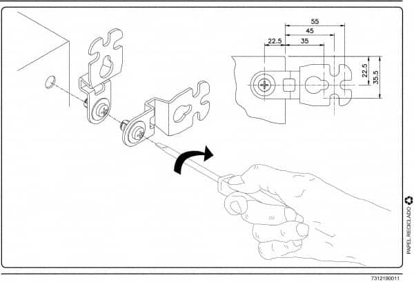 Schneider Electric - Electrical Enclosure Steel Wall Mount Lug - For Use with CRNG Wall Mounting Steel Enclosure/S3D Wall Mounting Steel Enclosure, RoHS Compliant, Includes Mounting Screw & Pre-Mounted Sealing Gasket - Americas Industrial Supply