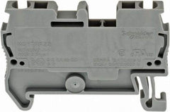 Schneider Electric - 1 Pole, 800 Volt, 24 Amp, -40 to 266°F, DIN Rail Mount, Polyamide Passthrough Terminal Block - 2 Contacts, 28 to 12 AWG Compatibility, 36-1/2mm High - Americas Industrial Supply