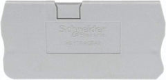 Schneider Electric - 2.2mm High, Terminal Block End Cover - Use with NSYT Terminal Blocks - Americas Industrial Supply