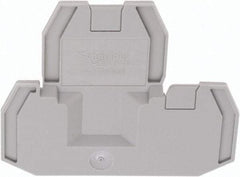 Schneider Electric - 2.2mm High, Terminal Block End Cover - Use with NSYT Terminal Blocks - Americas Industrial Supply