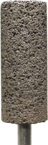 Tru-Maxx - 3/4" Head Diam x 3/4" Thickness, W208, Cylinder End, Zirconia Alumina Mounted Point - Brown, Coarse Grade, 30 Grit, 18,750 RPM - Americas Industrial Supply