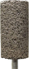 Tru-Maxx - 1" Head Diam x 1" Thickness, W222, Cylinder End, Zirconia Alumina Mounted Point - Brown, Coarse Grade, 36 Grit, 15,900 RPM - Americas Industrial Supply