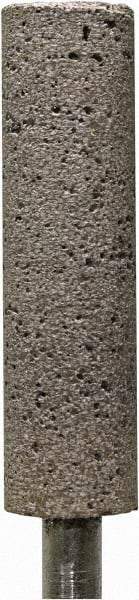 Tru-Maxx - 1/2" Head Diam x 1/2" Thickness, W189, Cylinder End, Zirconia Alumina Mounted Point - Brown, Coarse Grade, 36 Grit, 24,000 RPM - Americas Industrial Supply