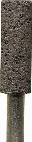 Tru-Maxx - 5/8" Head Diam x 3/8" Thickness, W179, Cylinder End, Zirconia Alumina Mounted Point - Brown, Coarse Grade, 30 Grit, 21,000 RPM - Americas Industrial Supply