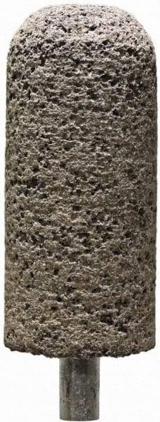 Tru-Maxx - 7/8" Head Diam x 7/8" Thickness, A11, Cylinder End, Zirconia Alumina Mounted Point - Brown, Coarse Grade, 36 Grit, 19,860 RPM - Americas Industrial Supply