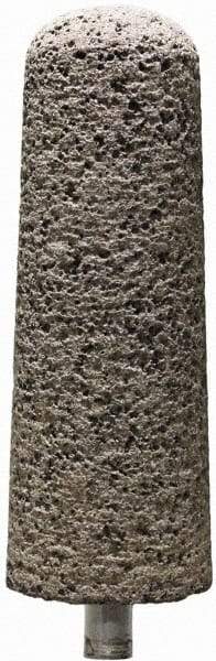 Tru-Maxx - 1" Head Diam x 1" Thickness, A3, Tree End, Zirconia Alumina Mounted Point - Brown, Coarse Grade, 36 Grit, 16,100 RPM - Americas Industrial Supply