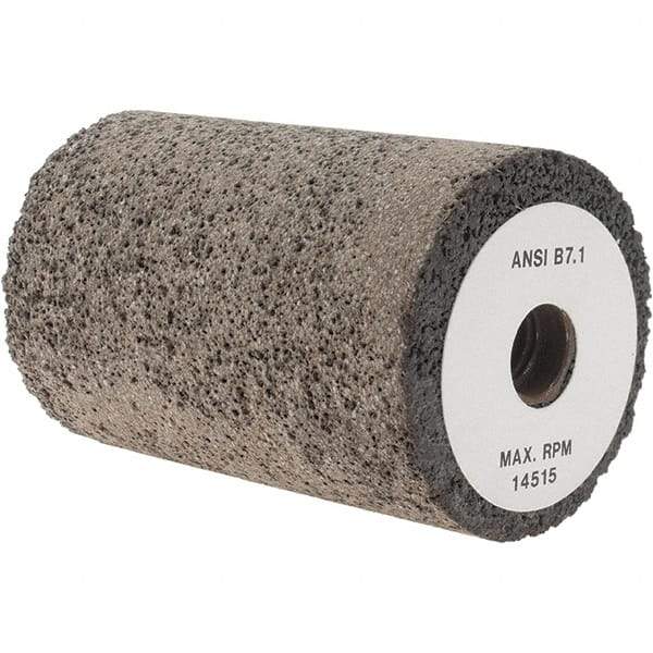 Tru-Maxx - Type 18, 2-1/2" Max Diam, 3" Head Thickness, 16 Grit Oval Cone - Zirconia Alumina, Coarse Grade, 5/8-11 Shank Thread - Americas Industrial Supply