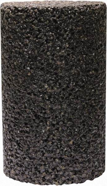 Tru-Maxx - Type 18, 1-1/2" Max Diam, 2-1/2" Head Thickness, 24 Grit Oval Cone - Zirconia Alumina, Coarse Grade, 3/8-24 Shank Thread - Americas Industrial Supply