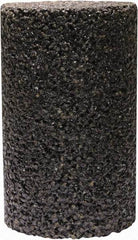 Tru-Maxx - Type 18, 1-1/2" Max Diam, 2-1/2" Head Thickness, 24 Grit Oval Cone - Zirconia Alumina, Coarse Grade, 3/8-24 Shank Thread - Americas Industrial Supply