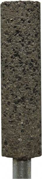 Tru-Maxx - 1/2" Head Diam x 2" Thickness, W189, Cylinder End, Zirconia Alumina Mounted Point - Brown, Coarse Grade, 24 Grit, 24,000 RPM - Americas Industrial Supply