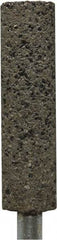 Tru-Maxx - 1/2" Head Diam x 2" Thickness, W189, Cylinder End, Zirconia Alumina Mounted Point - Brown, Coarse Grade, 24 Grit, 24,000 RPM - Americas Industrial Supply