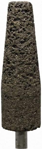 Tru-Maxx - 1" Head Diam x 2-3/4" Thickness, A3, Tree End, Zirconia Alumina Mounted Point - Brown, Coarse Grade, 24 Grit, 16,100 RPM - Americas Industrial Supply