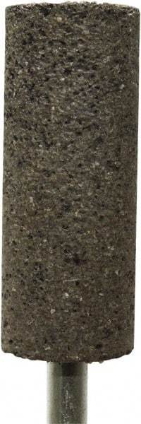 Tru-Maxx - 1" Head Diam x 2" Thickness, W222, Cylinder End, Zirconia Alumina Mounted Point - Brown, Coarse Grade, 24 Grit, 15,900 RPM - Americas Industrial Supply