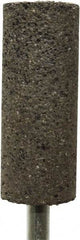 Tru-Maxx - 1" Head Diam x 2" Thickness, W222, Cylinder End, Zirconia Alumina Mounted Point - Brown, Coarse Grade, 24 Grit, 15,900 RPM - Americas Industrial Supply