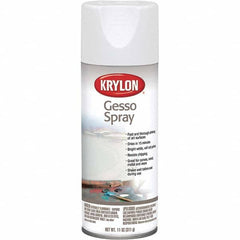 Krylon - 11 oz Bright White Art Surface Primer - 15 to 20 Sq Ft/Gal, Direct to Metal, Spray - Americas Industrial Supply