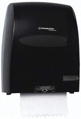 Kimberly-Clark Professional - Hands Free, Plastic Paper Towel Roll Cabinet - 16.13" High x 12.63" Wide x 10-1/4" Deep, 1 Roll with Stub 8", Smoke (Color) - Americas Industrial Supply