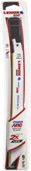 Lenox - 8" Long x 3/4" Thick, Bi-Metal Reciprocating Saw Blade - Tapered Profile, 18 TPI, Toothed Edge, Universal Shank - Americas Industrial Supply