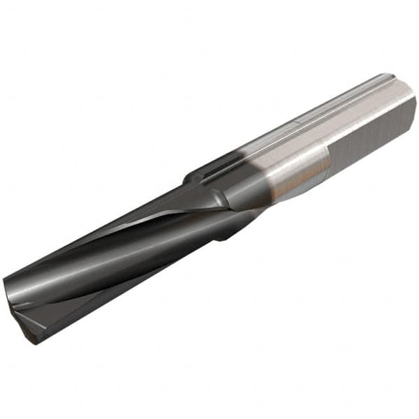 Iscar - 8mm Min Bore Diam, 16mm Max Bore Depth, 8mm Shank Diam, Helical Boring Bar - 0.1mm Corner Radius, Left Hand Cut, Solid Carbide, TiAlN Finish - Exact Industrial Supply