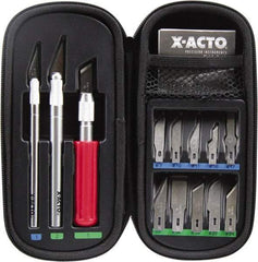 X-ACTO - Hobby Knife Set - 16 Pieces, Includes 3 Knives & 16 Blades - Americas Industrial Supply