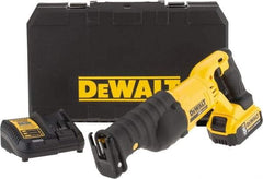 DeWALT - 20V, 0 to 3,000 SPM, Cordless Reciprocating Saw - 1-1/8" Stroke Length, 19-1/4" Saw Length, 1 Lithium-Ion Battery Included - Americas Industrial Supply