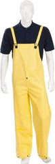 MCR Safety - Size XL, Yellow, Rain, Limited Flammability Overall - Snap Ankle, Take Up Snaps Wrist - Americas Industrial Supply