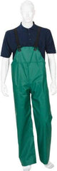 MCR Safety - Size 4XL, Green, Rain, Limited Flammability Overall - Snap Ankle, Take Up Snaps Wrist - Americas Industrial Supply