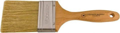 Wooster Brush - 2-1/2" Flat Hog Varnish Brush - 3-3/16" Bristle Length, 6-1/2" Maple Beavertail Handle - Americas Industrial Supply