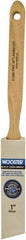 Wooster Brush - 1" Angled Hog Sash Brush - 2-3/16" Bristle Length, 8" Maple Fluted Handle - Americas Industrial Supply