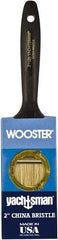 Wooster Brush - 2" Flat Hog Varnish Brush - 2-7/16" Bristle Length, 6-1/4" Plastic Beavertail Handle - Americas Industrial Supply