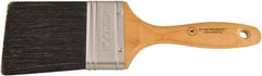 Wooster Brush - 3" Flat Hog Varnish Brush - 3-7/16" Bristle Length, 5-1/8" Maple Beavertail Handle - Americas Industrial Supply