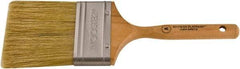 Wooster Brush - 3" Flat Hog Varnish Brush - 3-3/16" Bristle Length, 5-1/2" Maple Dowel Handle - Americas Industrial Supply