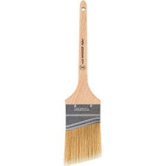 Wooster Brush - 2-1/2" Angled Synthetic Sash Brush - 2-11/16" Bristle Length, 8" Maple Rattail Handle - Americas Industrial Supply