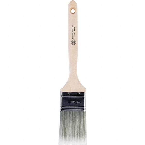 Wooster Brush - 2" Flat Synthetic Sash Brush - 2-11/16" Bristle Length, 7-3/4" Wood Fluted Handle - Americas Industrial Supply