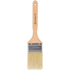 Wooster Brush - 2-1/2" Flat Synthetic Sash Brush - 2-15/16" Bristle Length, 7-7/8" Maple Fluted Handle - Americas Industrial Supply