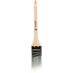 Wooster Brush - 1-1/2" Angled Synthetic Sash Brush - 2-3/16" Bristle Length, 7-1/4" Wood Rattail Handle - Americas Industrial Supply