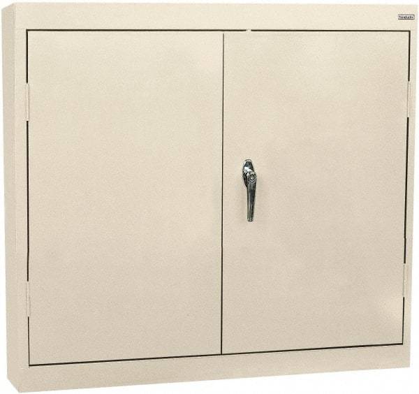 Sandusky Lee - 2 Shelf Wall Storage Cabinet - Steel, 30" Wide x 12" Deep x 30" High, Putty - Americas Industrial Supply