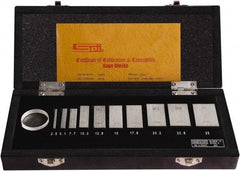 SPI - 10 Piece, 2.5 to 25mm, Grade 0, Steel Gage Block Set - Rectangular, 0.00014mm Tolerance - Americas Industrial Supply