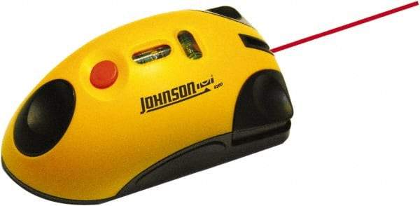 Johnson Level & Tool - 1 Beam 30' (Interior) Max Range Line Laser Level - Red Beam, 1/2" at 20' Accuracy, 4-1/4" Long x 1-3/4" Wide x 2-1/2" High, Battery Included - Americas Industrial Supply