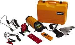 Johnson Level & Tool - 1 Beam 800' Max Range Self Leveling Pipe Laser - Red Beam, 1/16" at 100' Accuracy, 5-1/4" Long x 15" High, Battery Included - Americas Industrial Supply