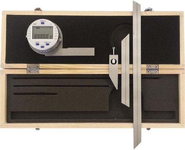 Johnson Level & Tool - 360° Measuring Range, Digital Protractor - 30.00 Resolution per sec, 11.8 Inch Long Blade, Accuracy Up to 5 per min, CR2032 Lithium Battery Not Included - Americas Industrial Supply