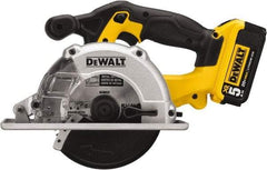 DeWALT - 20 Volt, 5-1/2" Blade, Cordless Circular Saw - 3,700 RPM, 2 Lithium-Ion Batteries Included - Americas Industrial Supply