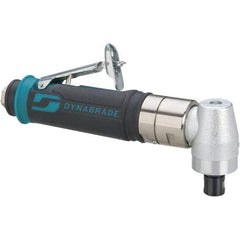 Dynabrade - 1/4" Collet, Angle Handle, Air Angle Die Grinder - 3,200 RPM, Rear Exhaust, 26 CFM, 0.4 hp, 90 psi, 1/4 NPT Inlet - Americas Industrial Supply