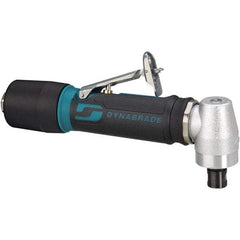 Dynabrade - 1/4" Collet, Angle Handle, Air Angle Die Grinder - 15,000 RPM, Rear Exhaust, 23 CFM, 0.4 hp, 90 psi, 1/4 NPT Inlet - Americas Industrial Supply