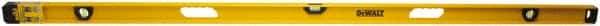 DeWALT - Magnetic 78" Long 3 Vial I-Beam Level - Aluminum, Yellow - Americas Industrial Supply