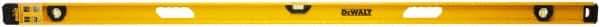 DeWALT - 72" Long 3 Vial I-Beam Level - Aluminum, Yellow - Americas Industrial Supply